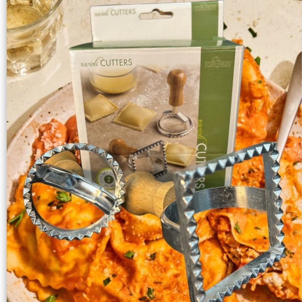Fox Run Ravioli Cutters Homemade Italian Cooking Lot 2 Round & Square Shapes NWT